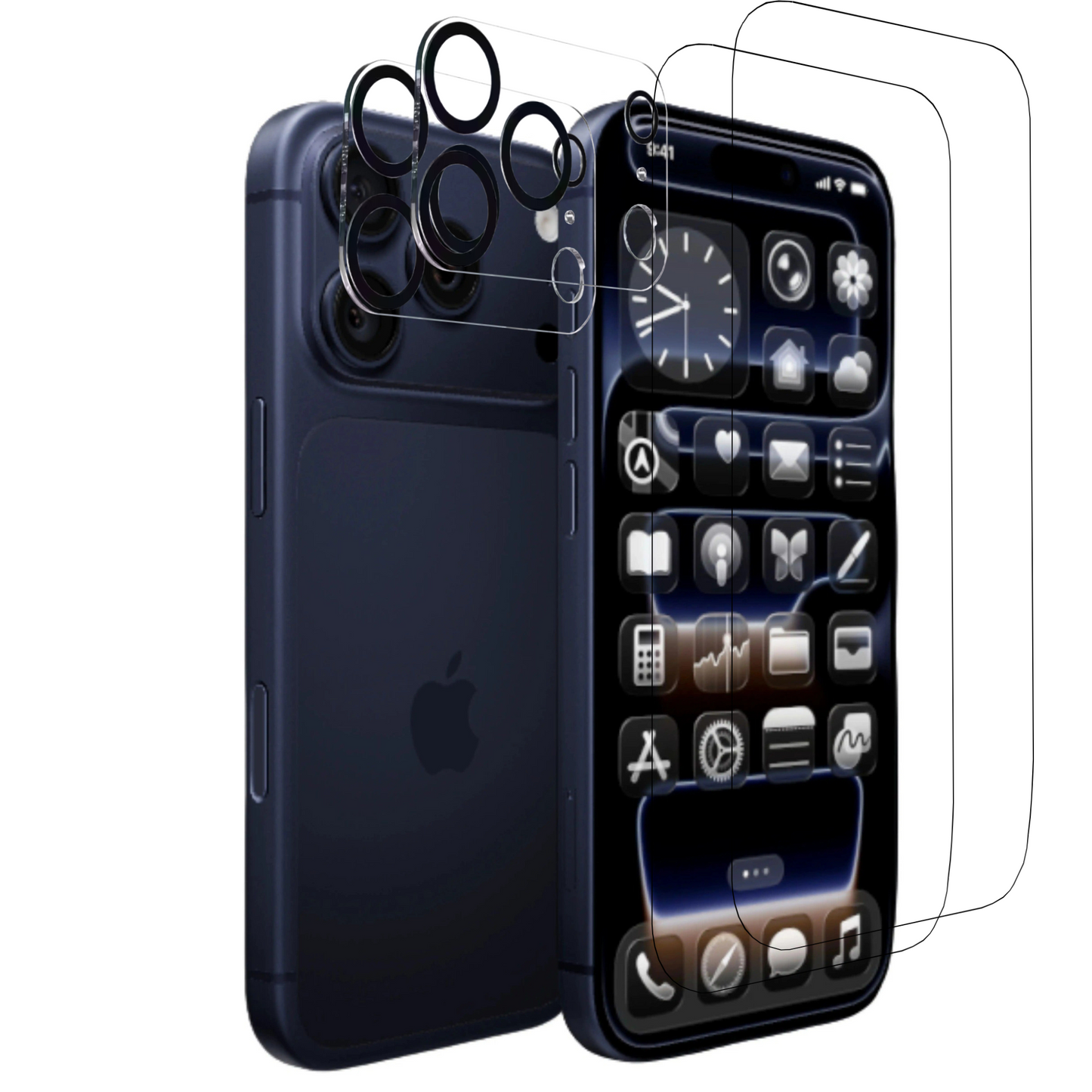 4in1 Schutzset für iPhone 17|17 Air|17 Pro|17 Pro Max|