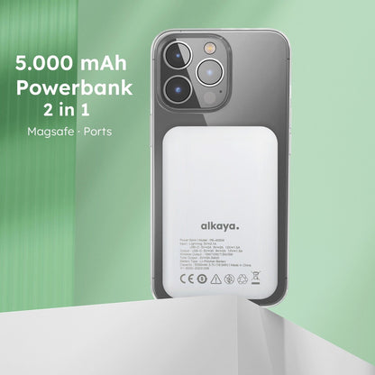 Alkaya Powerbank 5000 mAh weiß