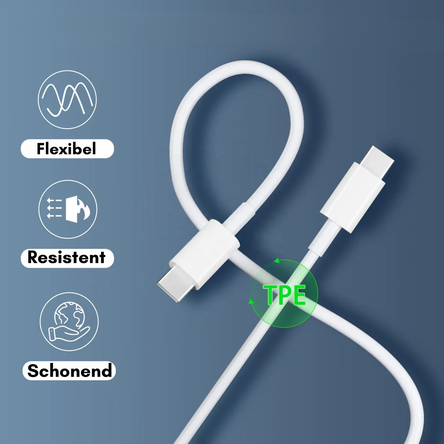 100W USB-C zu USB-C Ladekabel