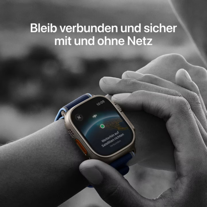Apple Watch Ultra 3 (49 mm, GPS + Cellular) Natural Titanium Light Blue Alpine Loop S M NEU & OVP versiegelt