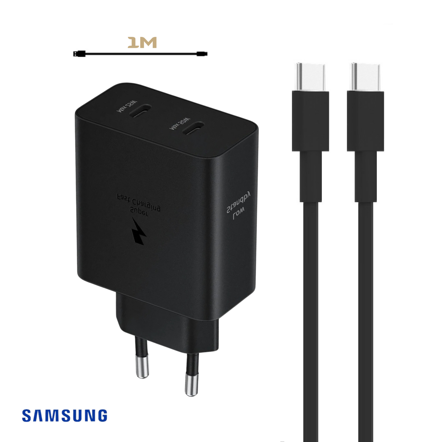 Samsung Schnellladeset 50W USB-C schwarz