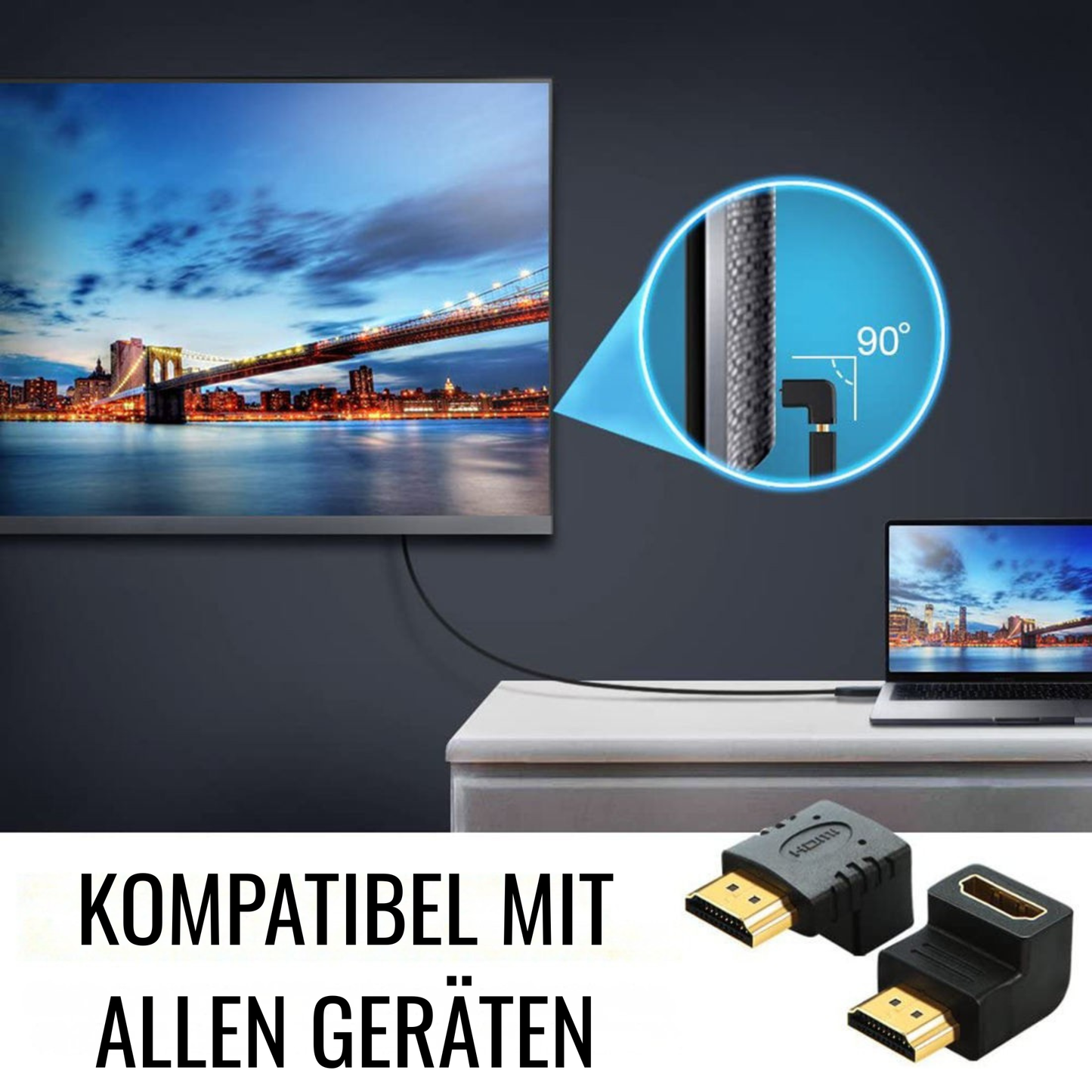 HDMI Kabel Winkel Adapter – Ansicht 5