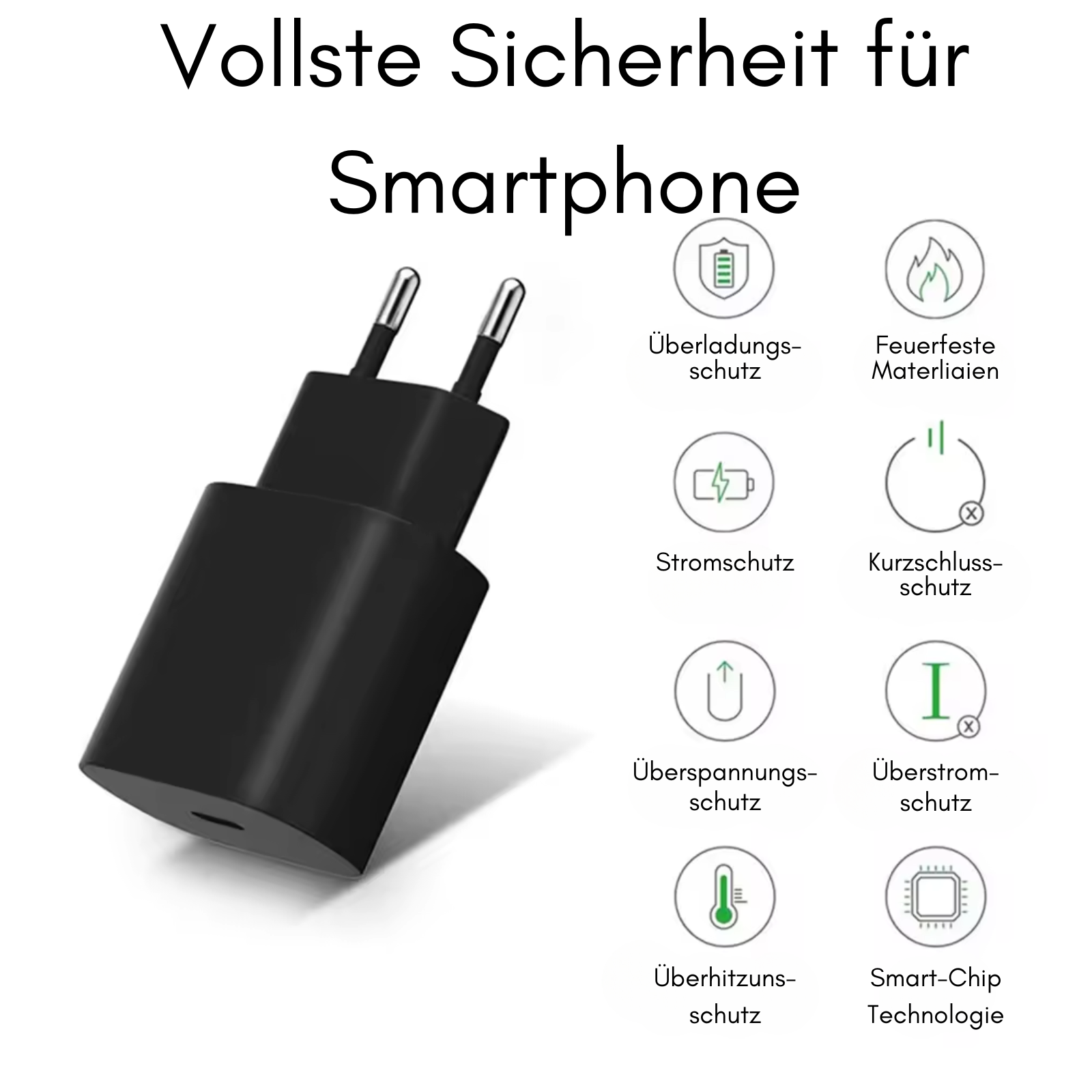 USB-C Ladeset Schwarz Ansicht 5