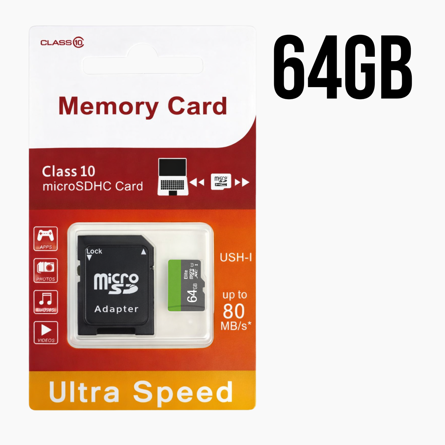 Micro SD Speicherkarte Elite 32GB 64GB 128GB 256GB 512GB 1TB