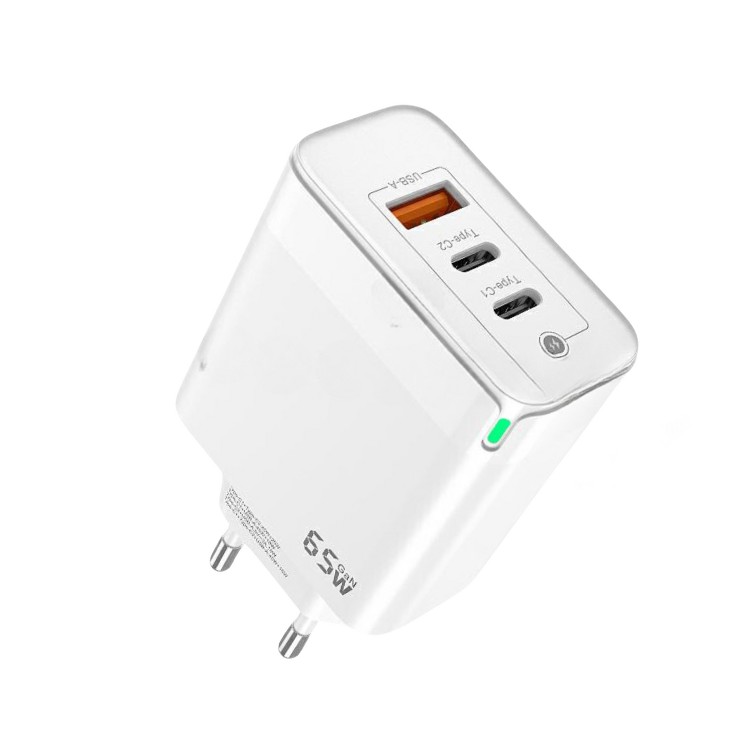 MobileKing Schnell-Ladegerät 65W USB-C/USB-A