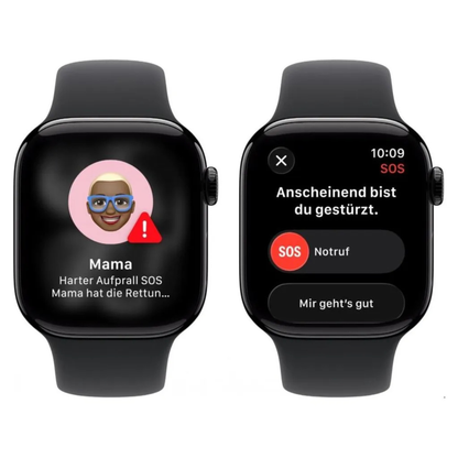 Apple Watch Series 11 (42 mm, GPS) Jet Black Schwarz Sport Band S/M M/L NEU & OVP versiegelt