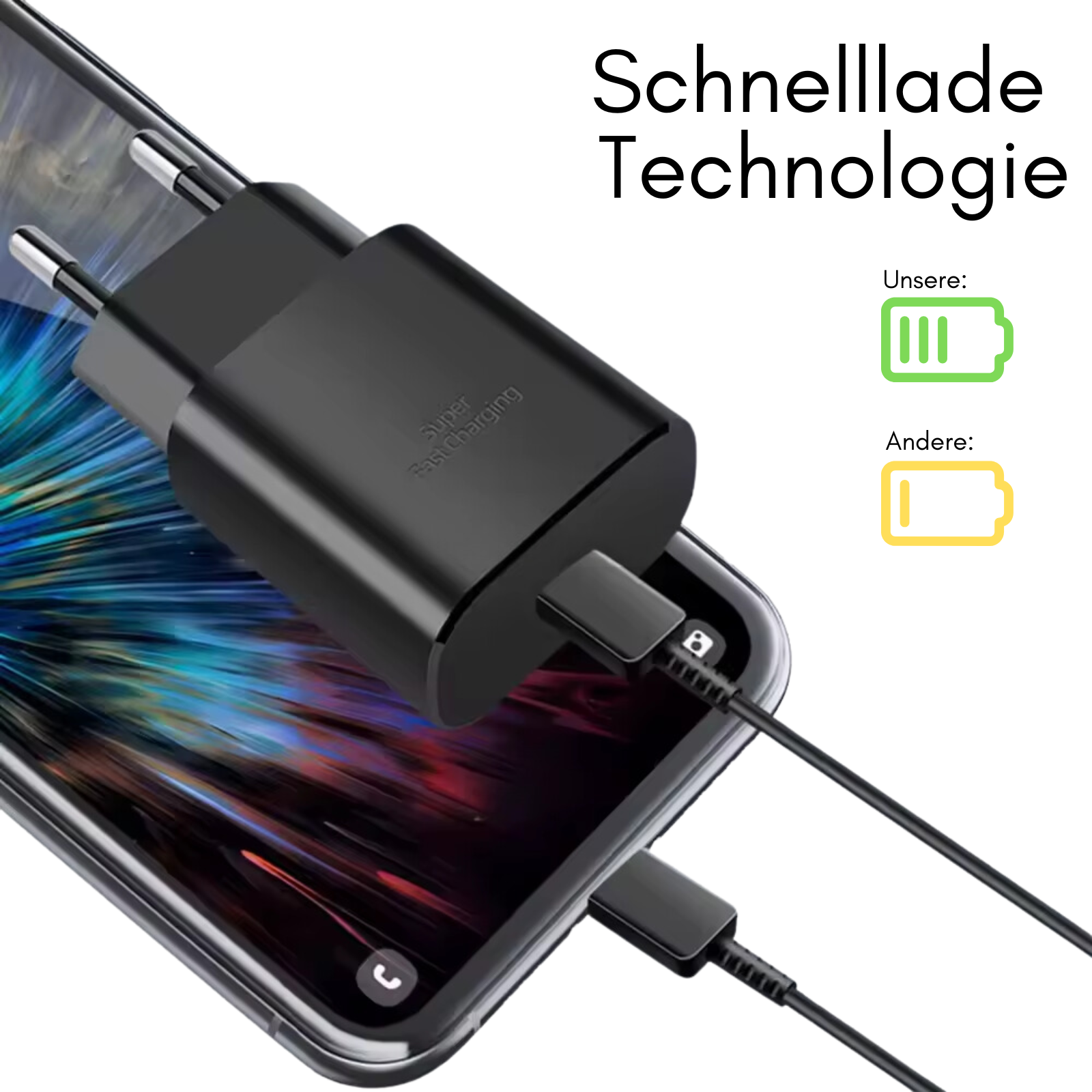 iPhone Ladeset Schwarz Ansicht 6
