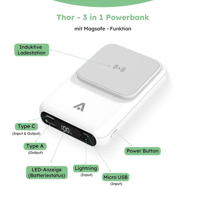 Alkaya Powerbank 10000 mAh weiß