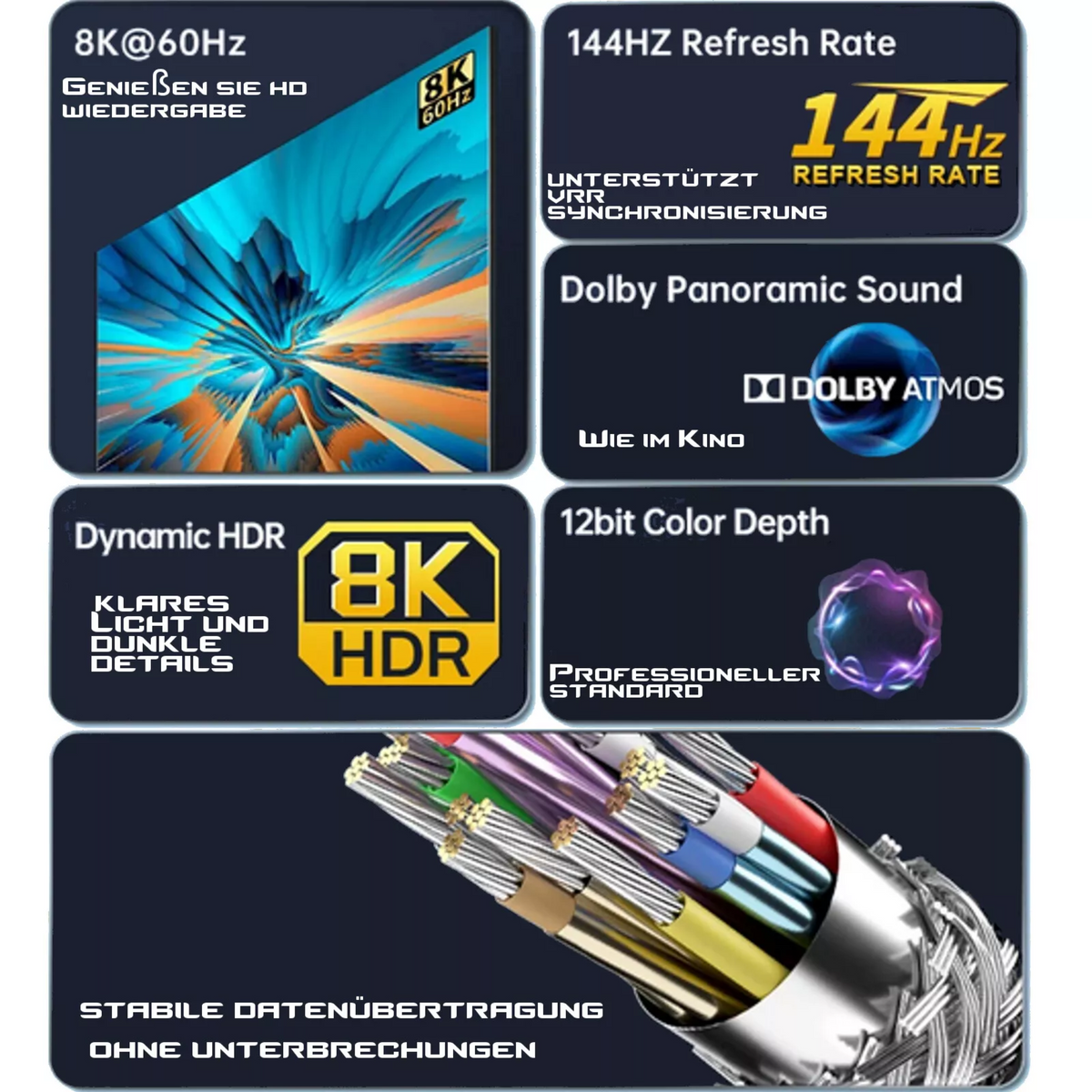 HDMI-Kabel 2.1 8K