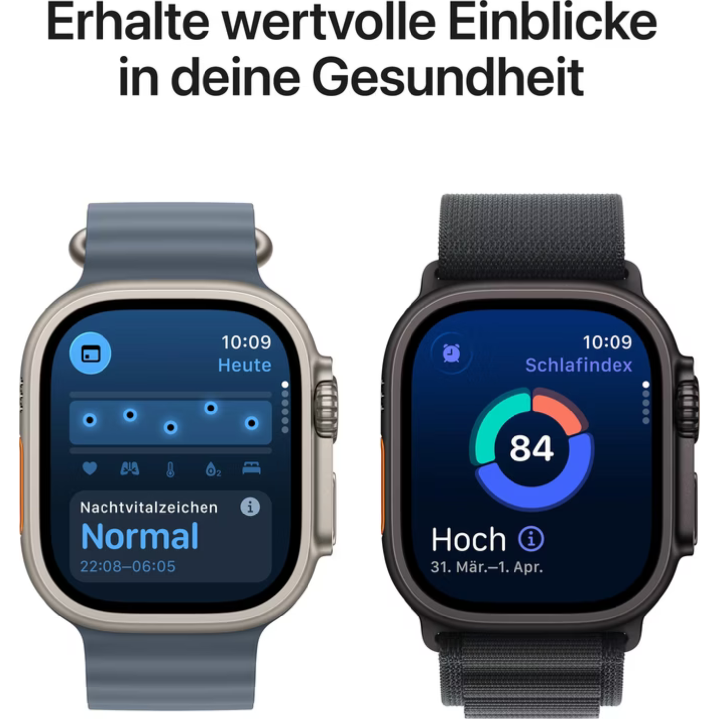 Apple Watch Ultra 3 (49 mm, GPS + Cellular) Natural Titanium Light Blue Alpine Loop S M NEU & OVP versiegelt