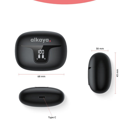 Alkaya Bluetooth Kopfhörer schwarz