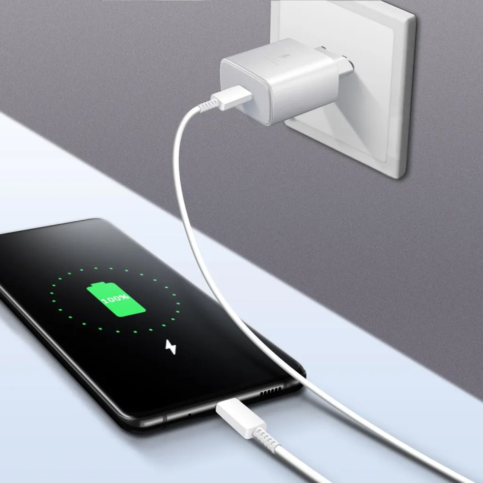 USB-C Ladeset Weiß Ansicht 3