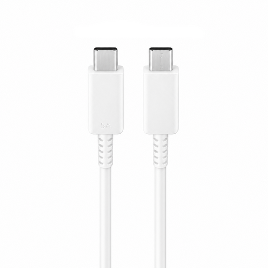 Original Samsung 1.8m DX510 USB-C zu USB-C Ladekabel weiß