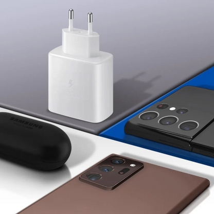 USB-C Super Schnell Ladekabel 45W Ladegerät in weiß