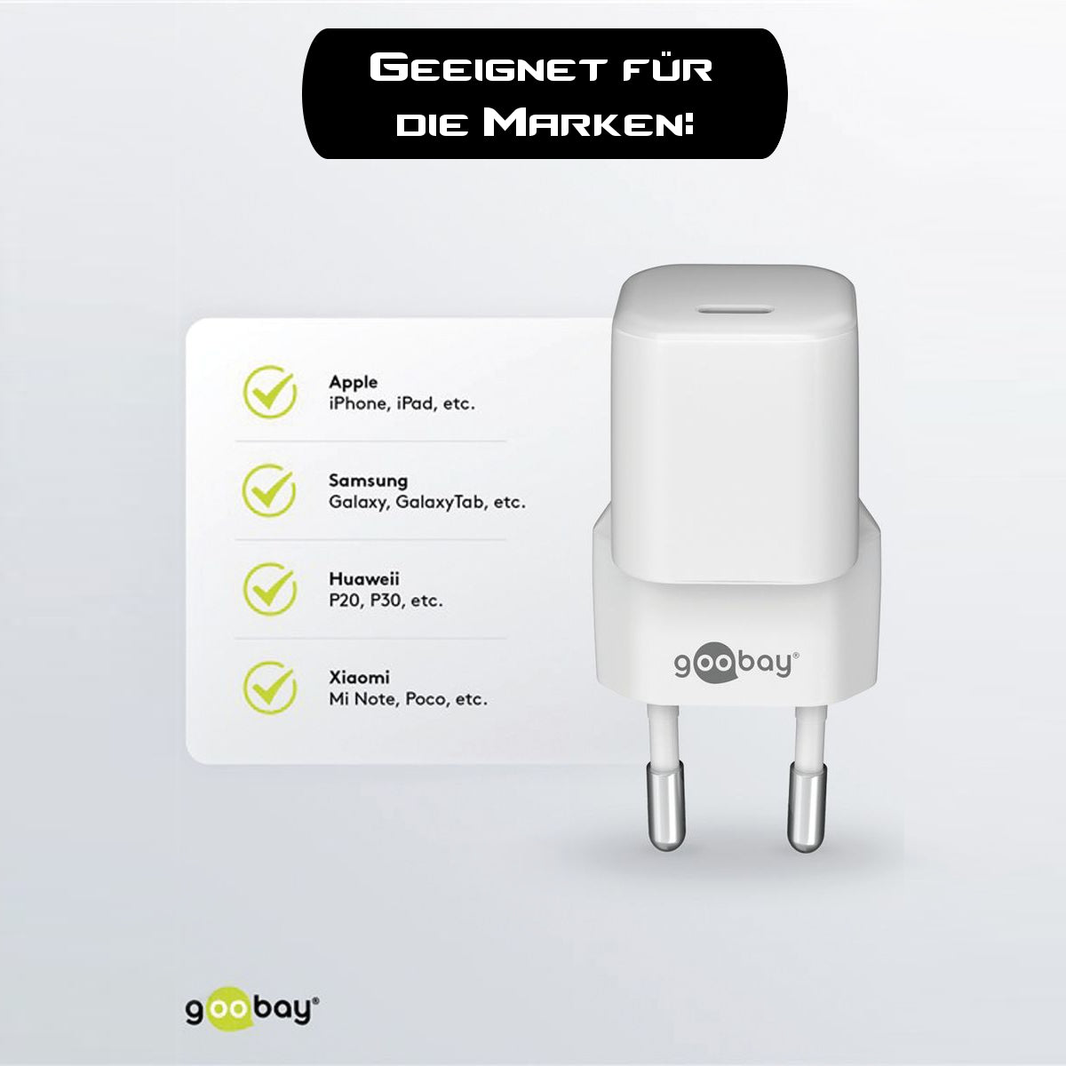 Goobay USB-C Ladeset weiß