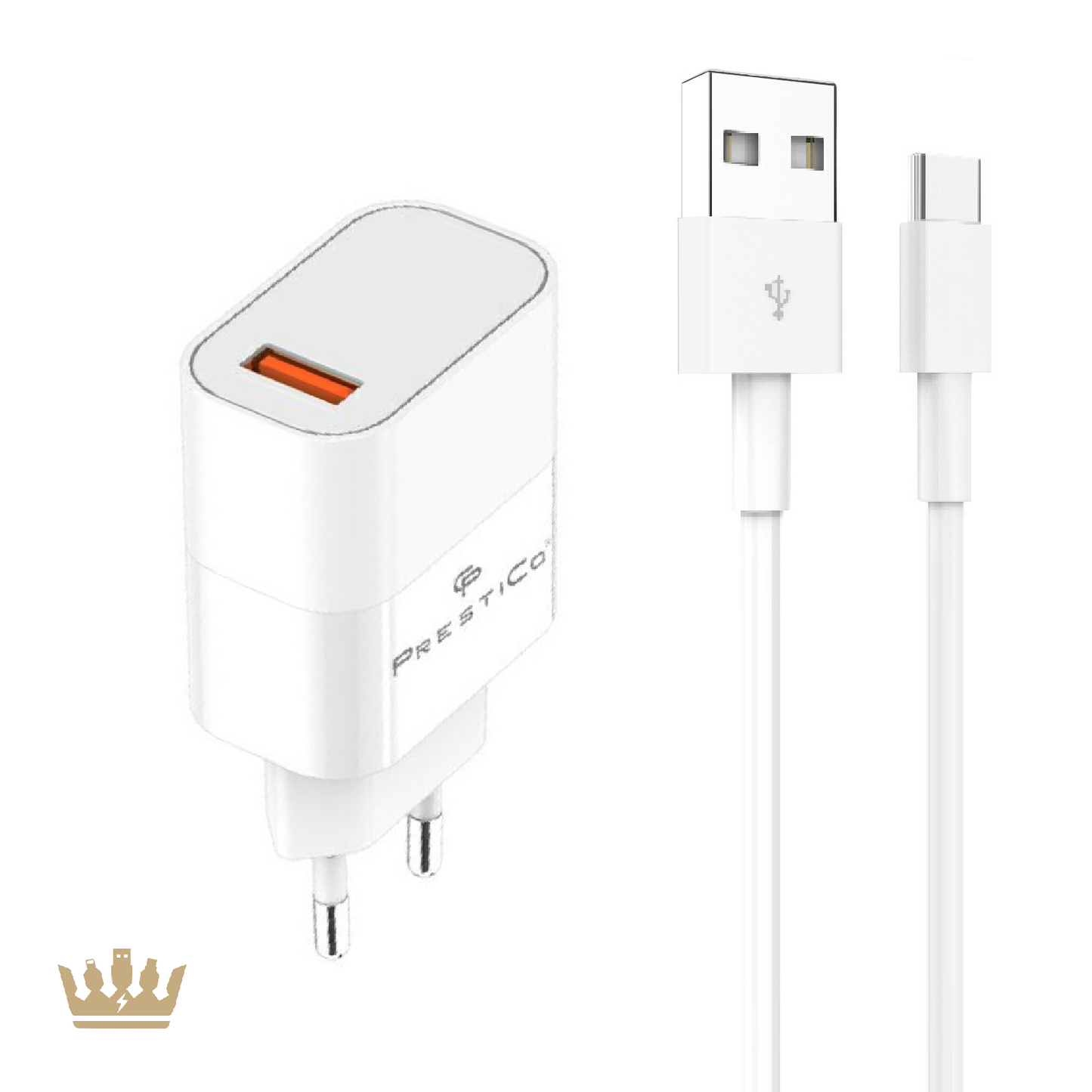 MobileKing Schnell-Ladeset USB-C zu USB-A 22,5W