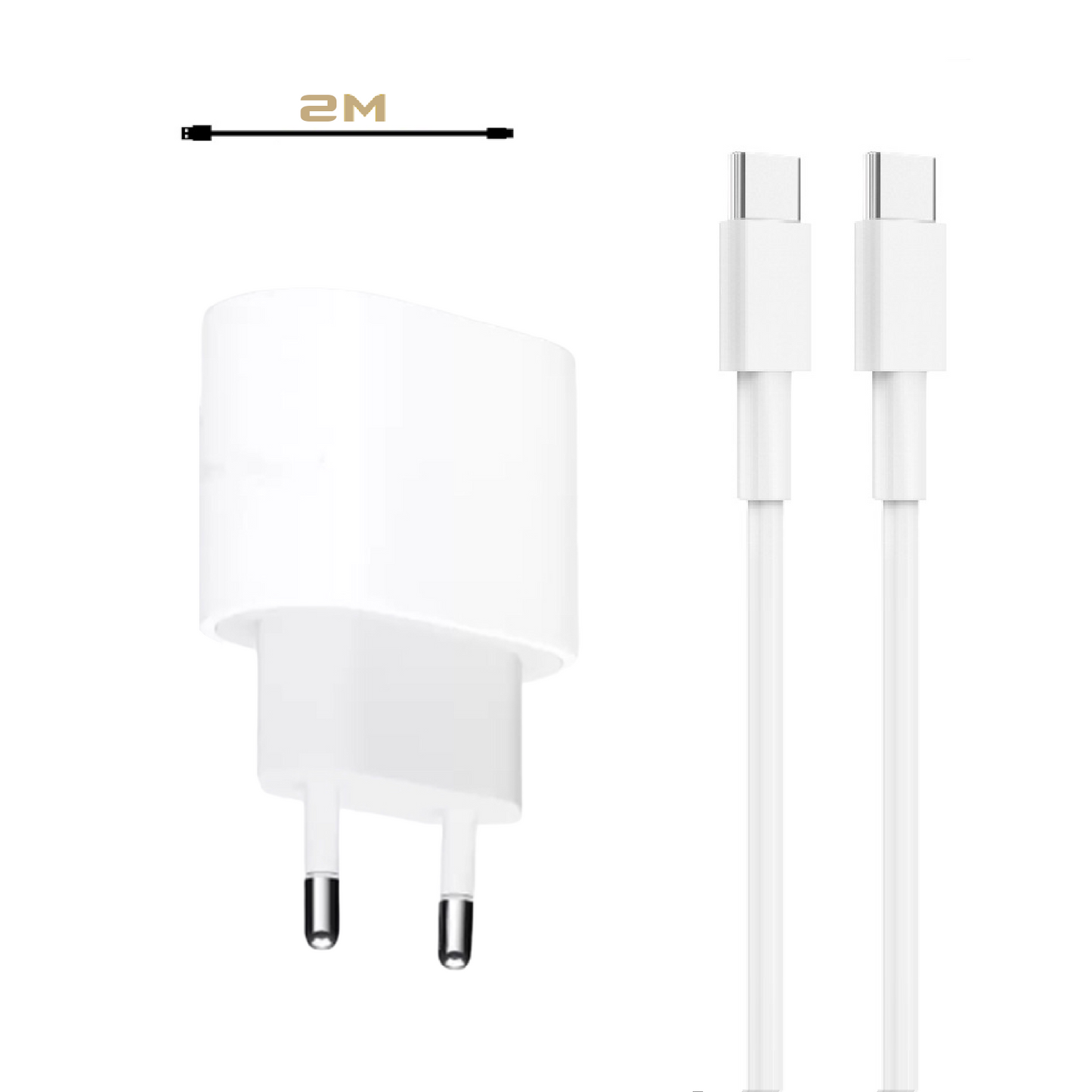 MobileKing Schnell-Ladeset USB-C zu USB-C