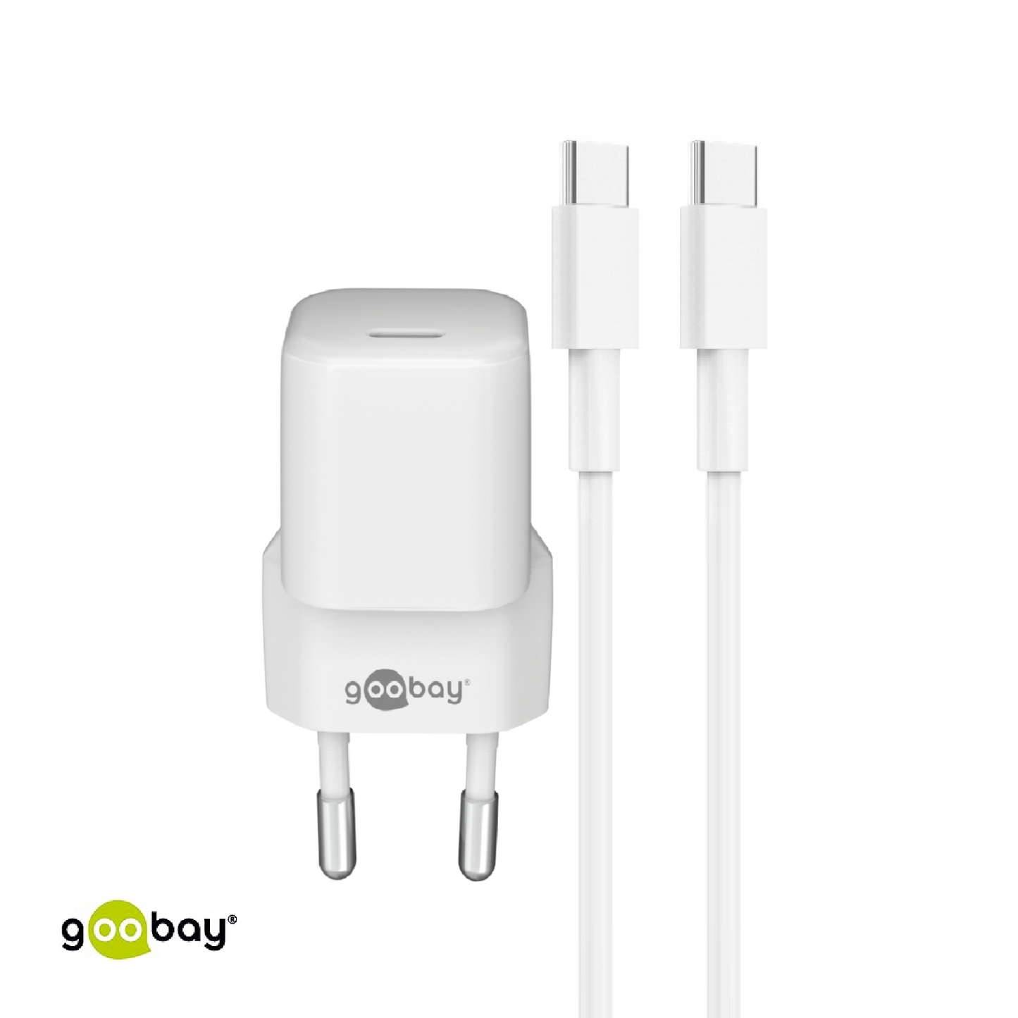 Goobay USB-C Ladeset weiß