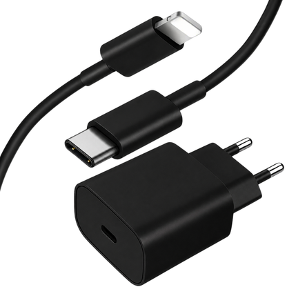 iPhone Schnell Ladekabel Ladegerät in schwarz